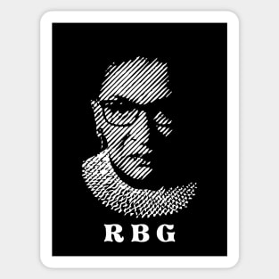 Ruth Bader Ginsburg in halftone style Sticker